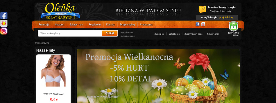 OLEŃKA HURTOWNIA BIELIZNY I RAJSTOP IWONA I STANISŁAW PIETRUK SPÓŁKA JAWNA
